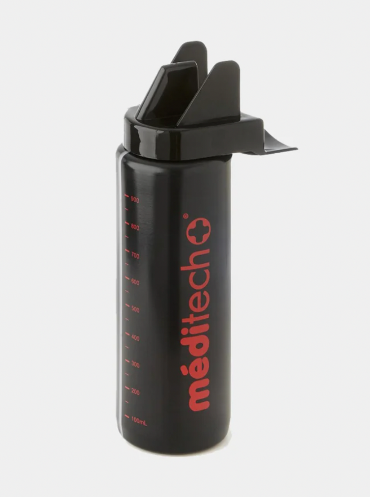 Gourde d'hydratation 1L meditech noir - Tremblay