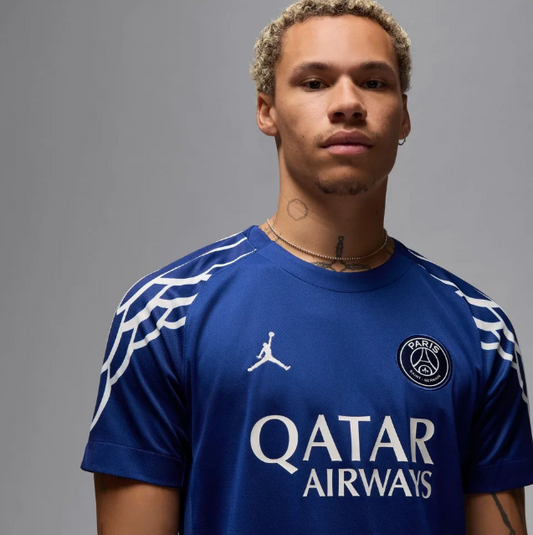 Maillot de football Homme PSG M NK DF JSY SS STAD 4TH Bleu