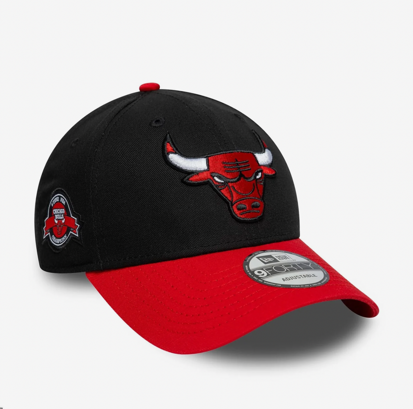 Casquette 9FORTY Adjustable Chicago Bulls NBA Side Patch Noir