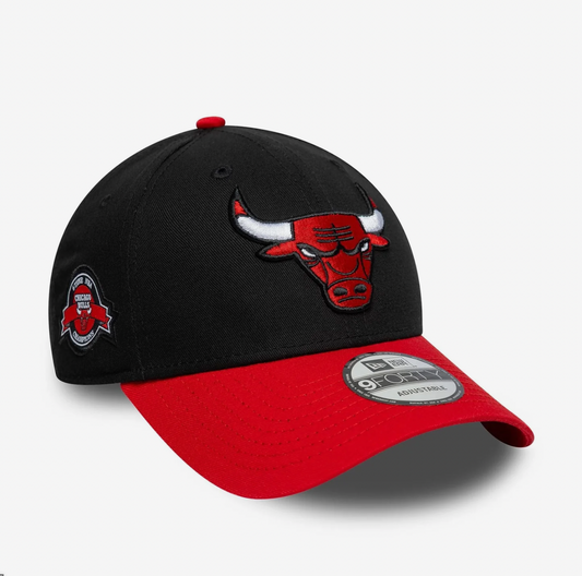 Casquette 9FORTY Adjustable Chicago Bulls NBA Side Patch Noir